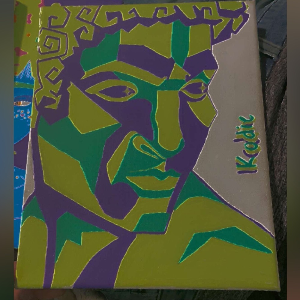 Roman statue pop art